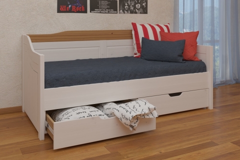 Кровать-диван Бейли с выдвижными ящиками 90х200